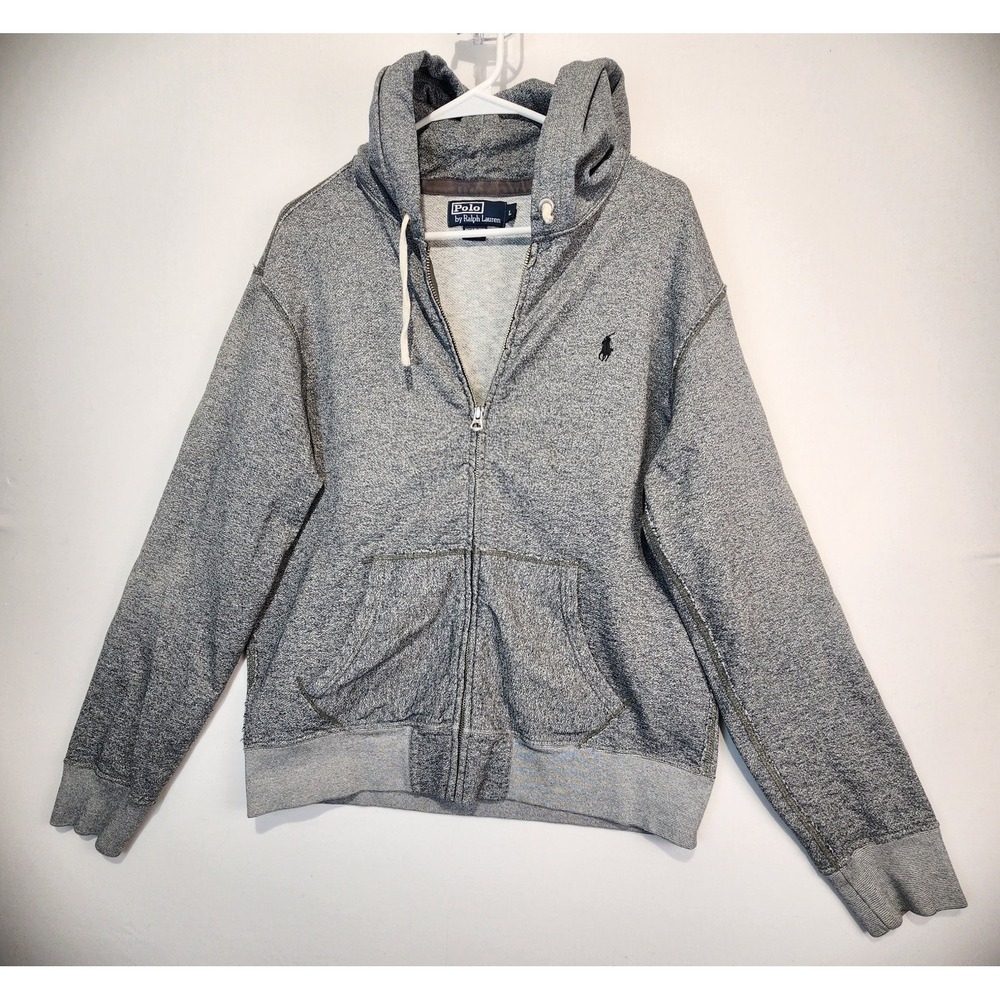Polo Ralph Lauren‎ Men's Vintage Casual Hooded Jacket Gray Size L
